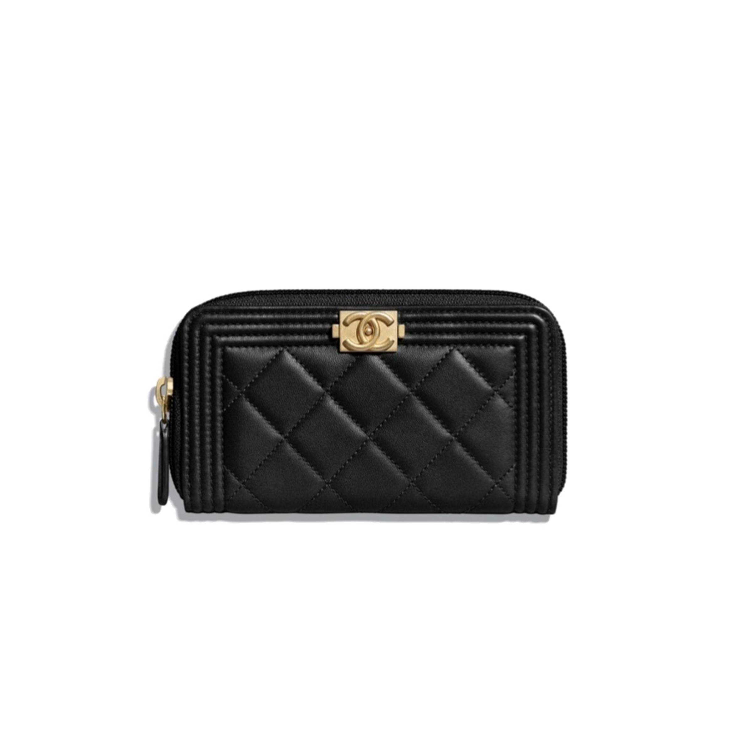 Ch*el boy Ch*el zipped wallet a80566 y07659 94305 （15.5*9*2cm）